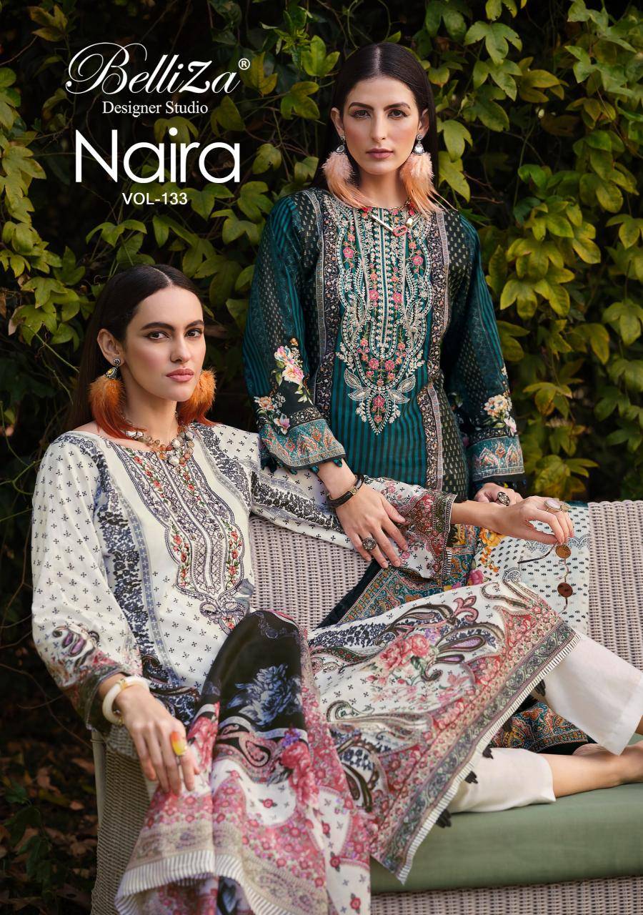 Belliza naira vol-133 Wholesale dress materials in Pune